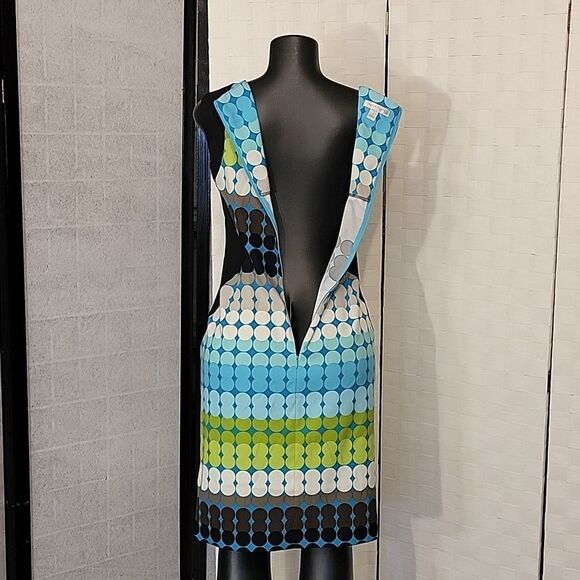 BRAND NEW LONDON TIMES MULTI-COLOR POLKA-DOT WOMEN'S DRESS - Picture 6 of 14